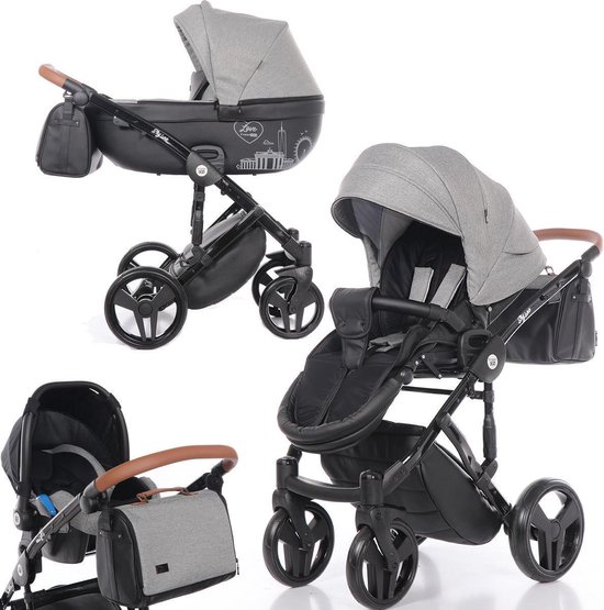 FreeOn Skyline 3in1 Combi Kinderwagen (incl. autostoel)