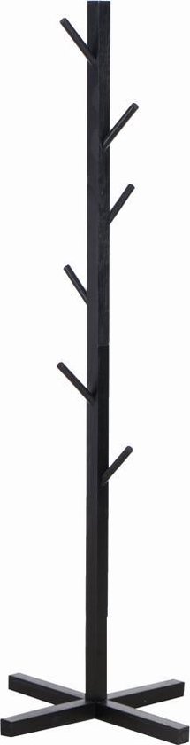 Staande kinderkapstok boom takken design - kapstok kinderkamer - 130 cm hoog - zwart