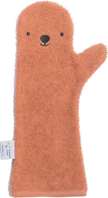 Baby Shower Glove Bear roest bruin