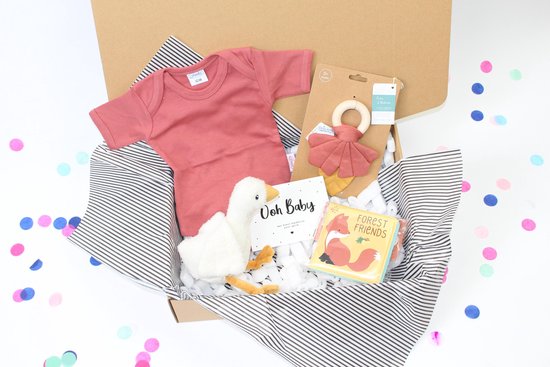 Happy little Box - babybox- Kraampakket - 4 leuke producten - kraamcadeau