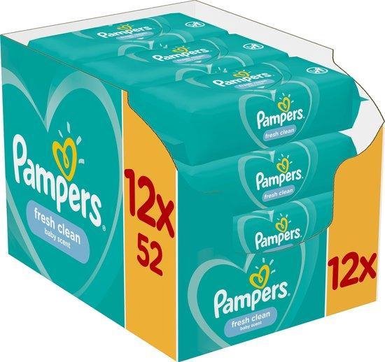 Pampers Fresh Clean Billendoekjes - 624 stuks
