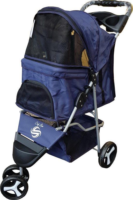 Hondenbuggy Donker Blauw