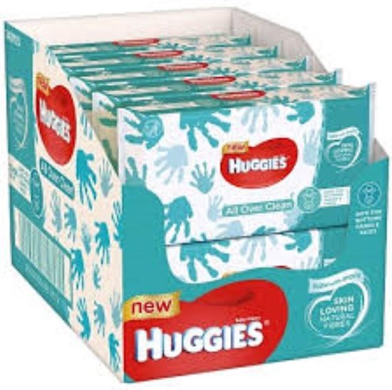 Huggies Billendoekjes All Over Clean - Doos - 10 Pakken