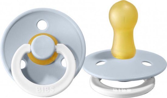 Bibs Fopspeen 6-18mnd Glow Baby Blue