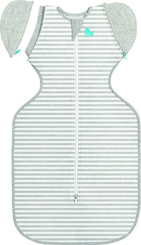 Love To Dream Stage 2 Swaddle UP Transition Bag BAMBOO Tog 1.0 grijs Large (8.5 - 11 kg)