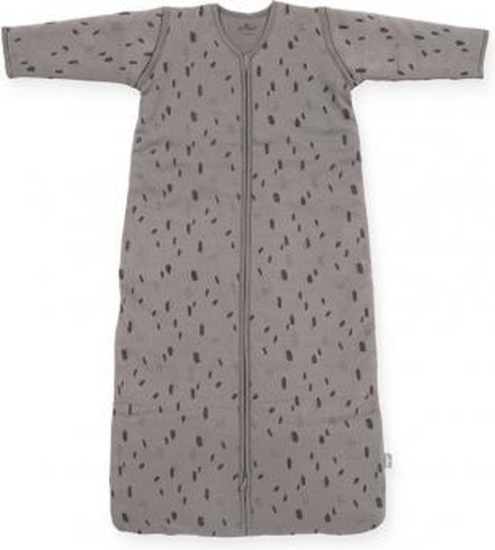Baby slaapzak 90cm Spot storm grey met afritsbare mouw