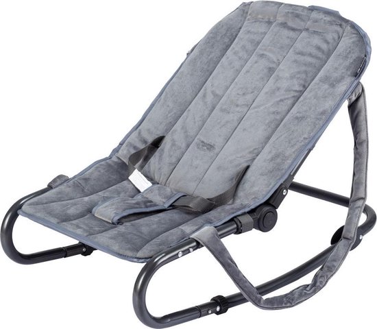 Cabino Luxe Wipstoel Velvet - Baby Accessoires - Antraciet