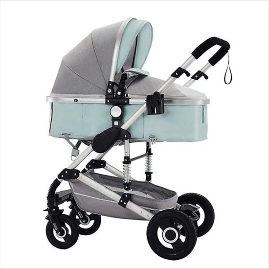 B. Childhood 3-In-1 Kinderwagen - Blauw  Met Grijs Lichtgewicht