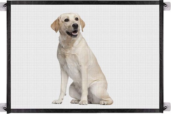 Traphekje zonder boren - Traphekje oprolbaar - S 110x72cm - Isolatie Netto Draagbare Vouwen Huisdier Hek Hond Barrière Baby Veiligheid Hekje Draagbare Vouwen Bescherming