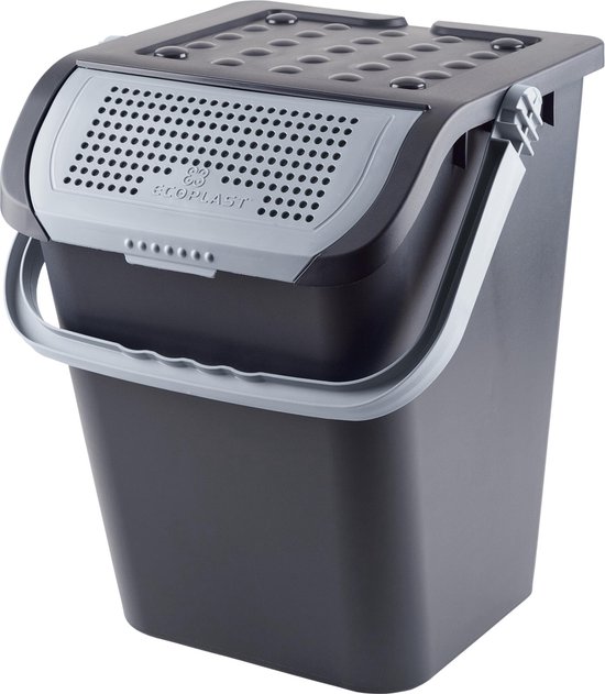 Maxi luieremmer - 40 liter - incontinentie materiaal emmer - grijs