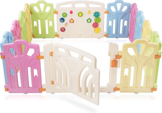 Meubilaire - Baby speelbox - Box - Kindvriendelijk - Veilig gevoel voor kind - Kunststof - 155 x 155 x 59 cm