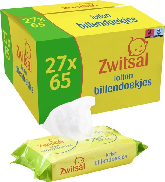 Zwitsal Lotion Billendoekjes - 1755 billendoekjes - Voordeelverpakking