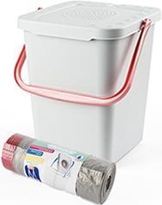 Nuvola luieremmer roze - incl. 1 rol roze luier afvalzakken 50 stuks - 10 liter