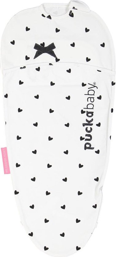 Puckababy inbakerslaapzak Original Piep 0-3 maanden - White Love