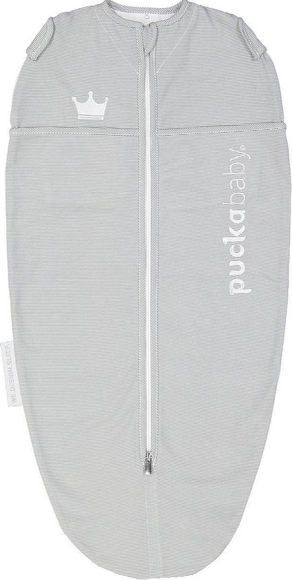 Puckababy inbakerslaapzak Original Mini 3-6 maanden - Grey Stripe
