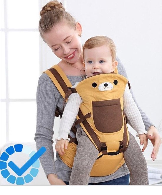 Hoge kwaliteit Baby Draagzak Flip 4-in-1 Converteerbare babydrager(Geel)