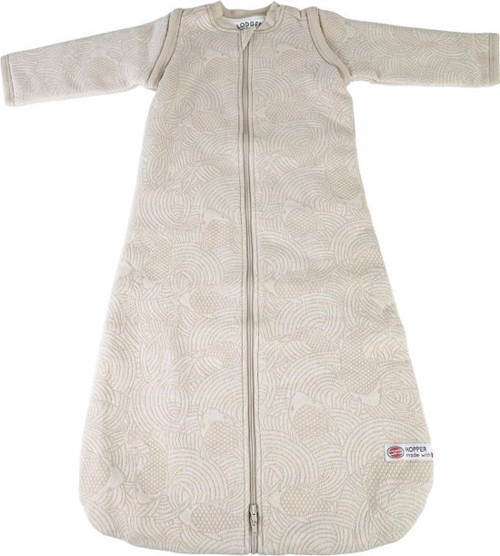 Lodger Slaapzak Baby 4 Seizoenen 1-3 jaar - Hopper Empire - Afritsbare mouwen - Crème - 90 cm