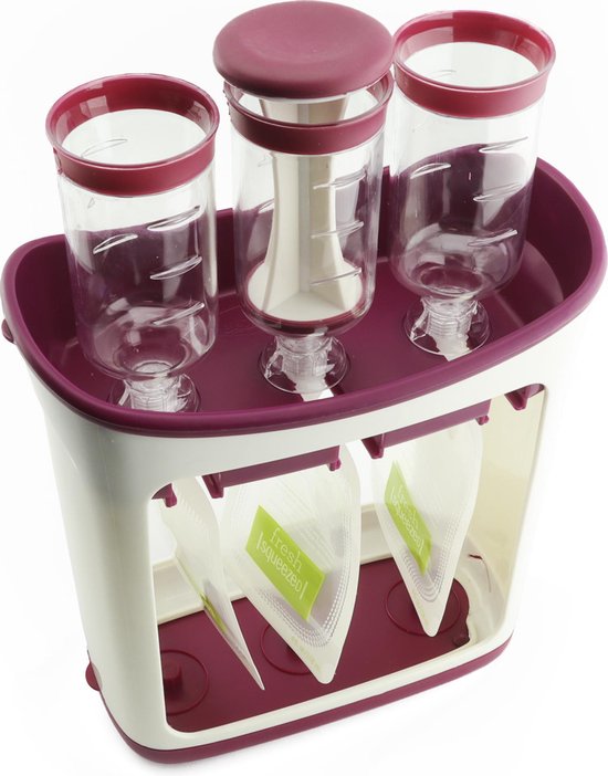 Timar - Baby Voeding voorbereidingsstation - Babyvoeding squeezer - Knijpzakjes - Babyvoedingsaccessoires - Knijpzakje vullen voor babyvoeding -