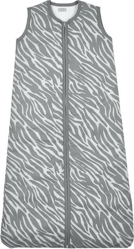 Meyco Zebra babyslaapzak gevoerd - 70 cm - grijs