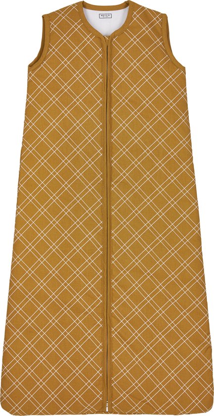 Meyco  Double Diamond babyslaapzak gevoerd - 110 cm - honey gold