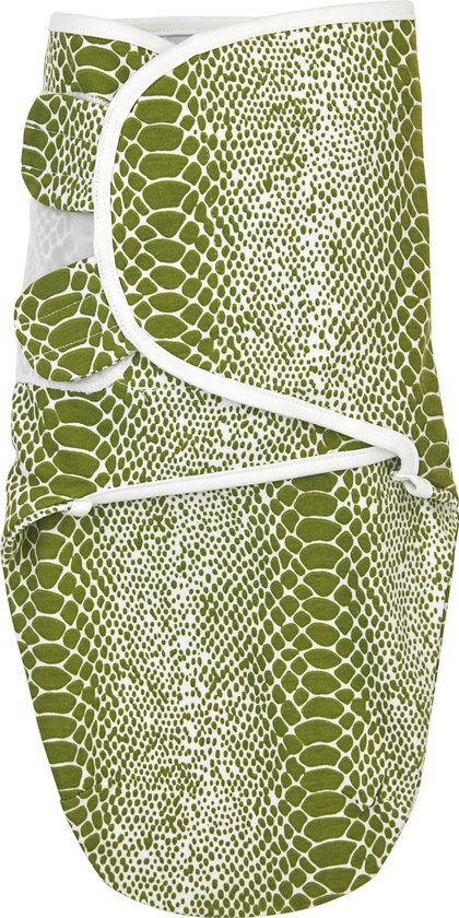 SwaddleMeyco Inbakerdoek Snake - 0-3 mnd - avocado
