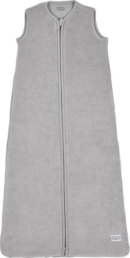 Meyco Velvet babyslaapzak gevoerd - 110cm - lichtgrijs