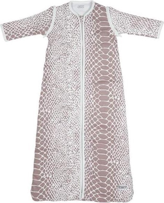 Meyco Snake babyslaapzak met afritsbare mouw gevoerd  - 110cm - lilac