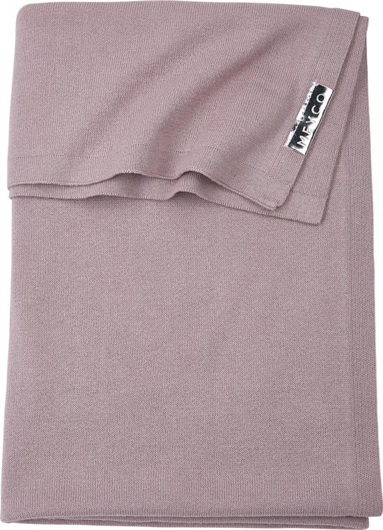 Meyco Knit basic wiegdeken - 75x100cm - Lilac