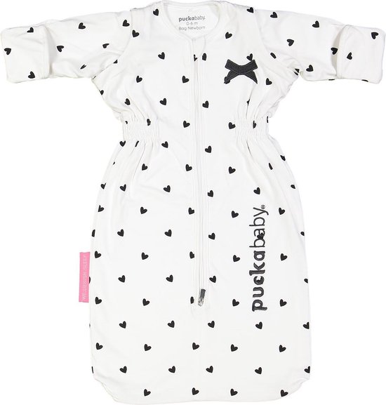 Puckababy Babyslaapzak Bag Newborn 0-6 maanden - 70 cm - alle seizoenen - White Love