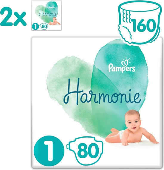 Pampers Harmonie / Pure Maat 1 (2-5kg) 160 Luiers