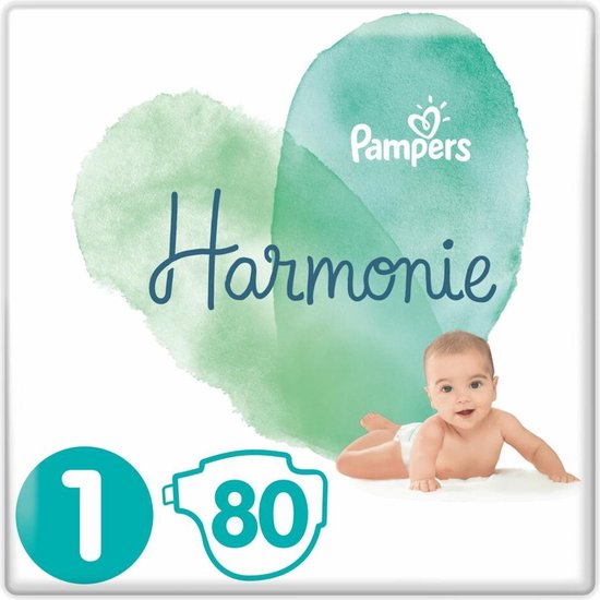 Pampers Harmonie Luiers Maat 1 (2-5kg) 80 stuks