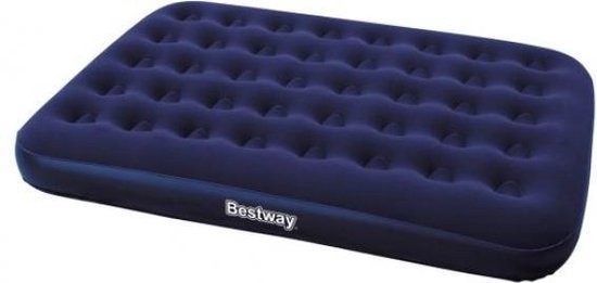 Bestway Flocked Blauw Double luchtbed - 2 Persoons 191 x 137 x 22 cm