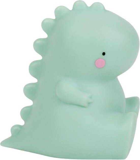 Nachtlampje kinderen / kinderlampje: T-Rex – groen | A Little Lovely Company