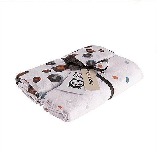 Briljant Baby Swaddle hydrofiel Africa - Blue 2 stuks