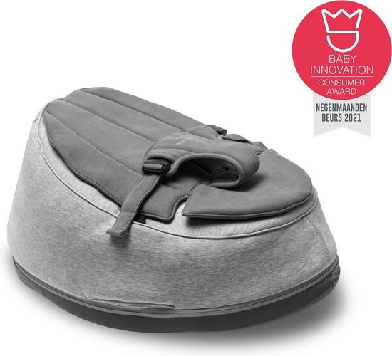 Doomoo Seat'n Swing Grey - Meegroeiende Poef en Schommelstoel - tem 25 kg - Grijs