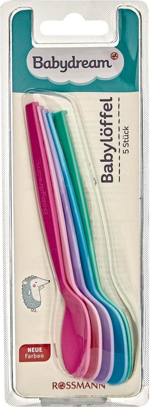 Babydream Babylepel - Baby voedingslepeltjes - Babyvoeding - vrij van bisfenol A (5 stuks)