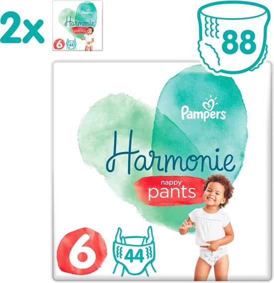 Pampers Harmonie / Pure Nappy Pants Maat 6 (15kg+) 88 Luierbroekjes