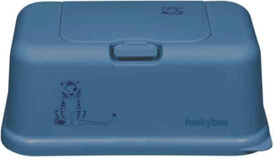 Funky Box billendoekjes box Tiger jeans blue