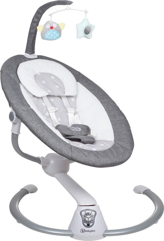 BabyGO Babyswing - Babyschommel Homey - Grijs