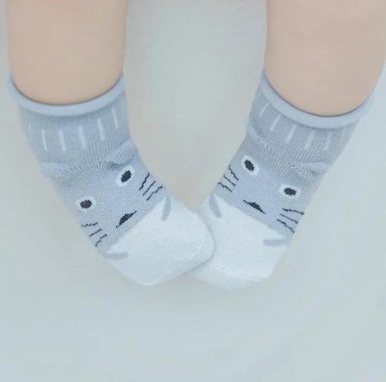 babysokken 'poes' antislip 0-12 maanden - baby - slofjes