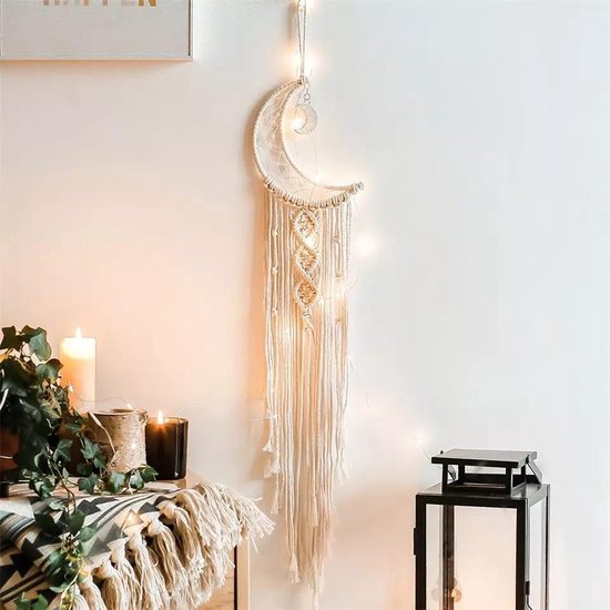 Macrame Boho Wandkleed Wanddecoratie Kinderkamer Muurdecoratie Babykamer Dromenvanger Wandhanger
