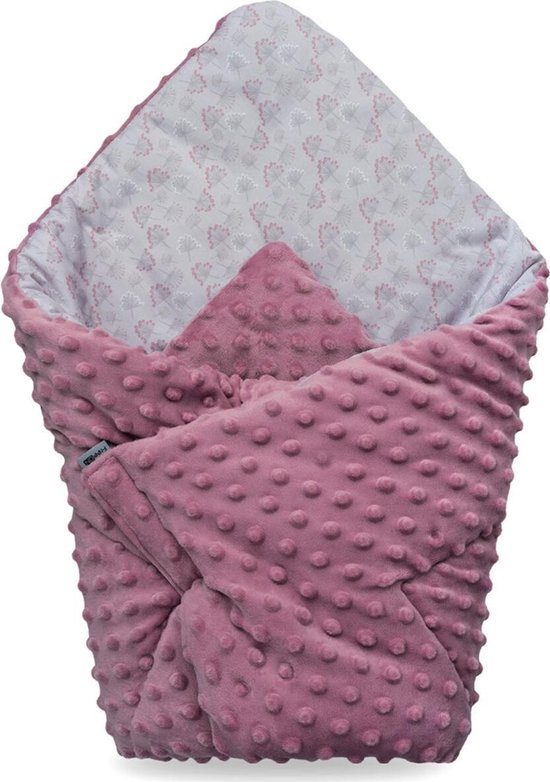 Bubaba wikkeldeken - Wikkeldoek - Draagdoek 2 in 1 Roze  (0-6mnd)