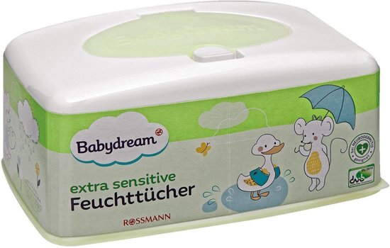 Babydream Baby Billendoekjes - 80 stuks billendoekjes - Parfumvrij -  extra gevoelige vochtige doekjes met doos