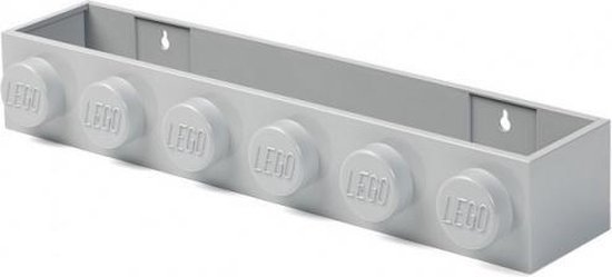 LEGO Iconic - Boekenplank - 47.8 x 7.8 x 11.5 cm - Grijs