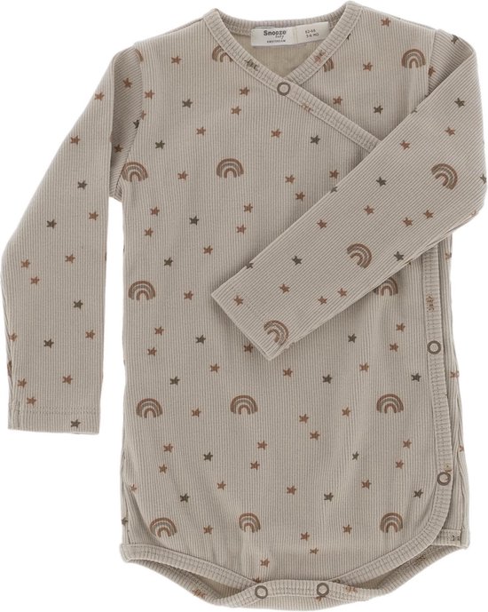 Snoozebaby romper van organic katoen - maat 62-68 - Rainbow Girl
