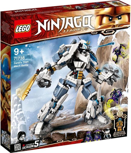 LEGO NINJAGO Legacy Zane’s Titanium Mecha Duel - 71738
