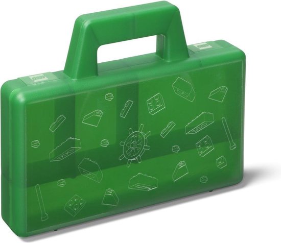 Lego Sorteerkoffer To Go - Groen - 19x16x3,5 CM - Kunststof