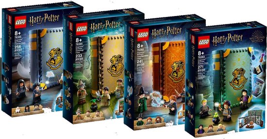 LEGO Harry Potter Zweinstein Moments - 4 lego-boeken (76382 + 76383 + 76384 + 76385)
