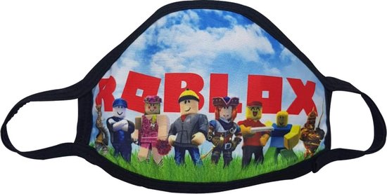 "Roblox" Rekbaar Kindermondkapje - Maat M (jeugd 10-17 jaar) - Niet-Medisch - Herbruikbaar - Stoffen - Gaming - Elastisch - Gaming