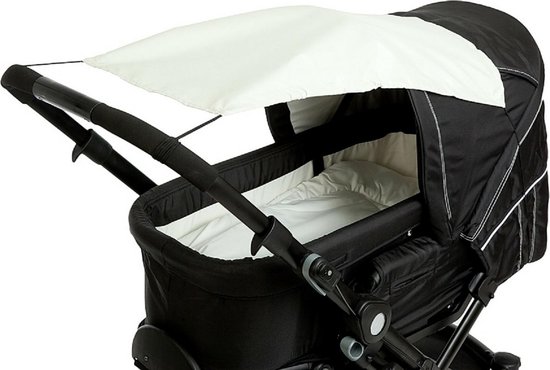 Altabebe - Universele UV-zonnescherm voor kinderwagens - Beige - maat Onesize